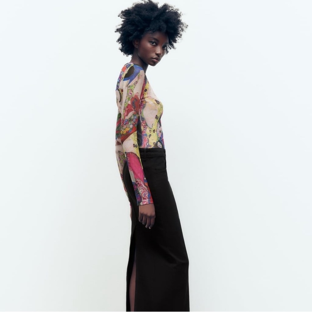 Zara Limited Edition The Virgin Gustav Klimt Long Sleeve Bodysuit - Picture 7 of 9